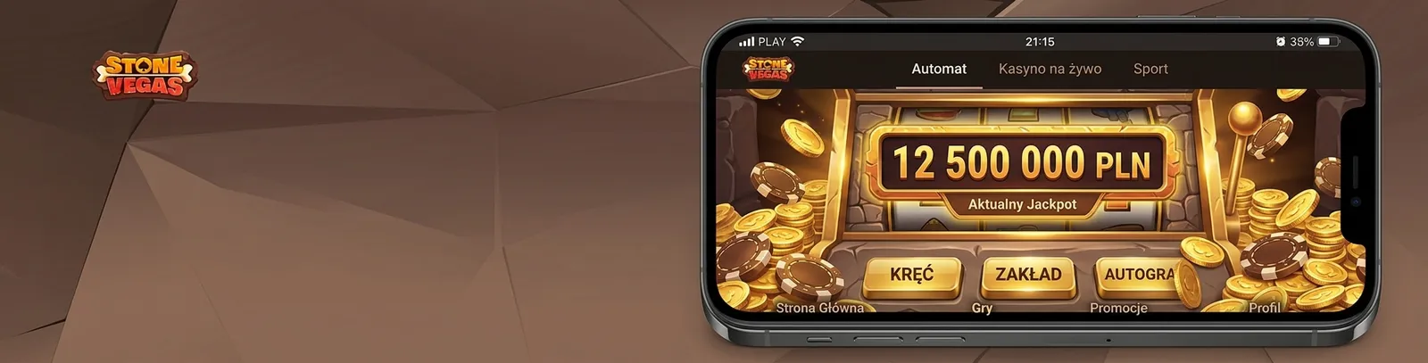 Gry jackpot w Stonevegas